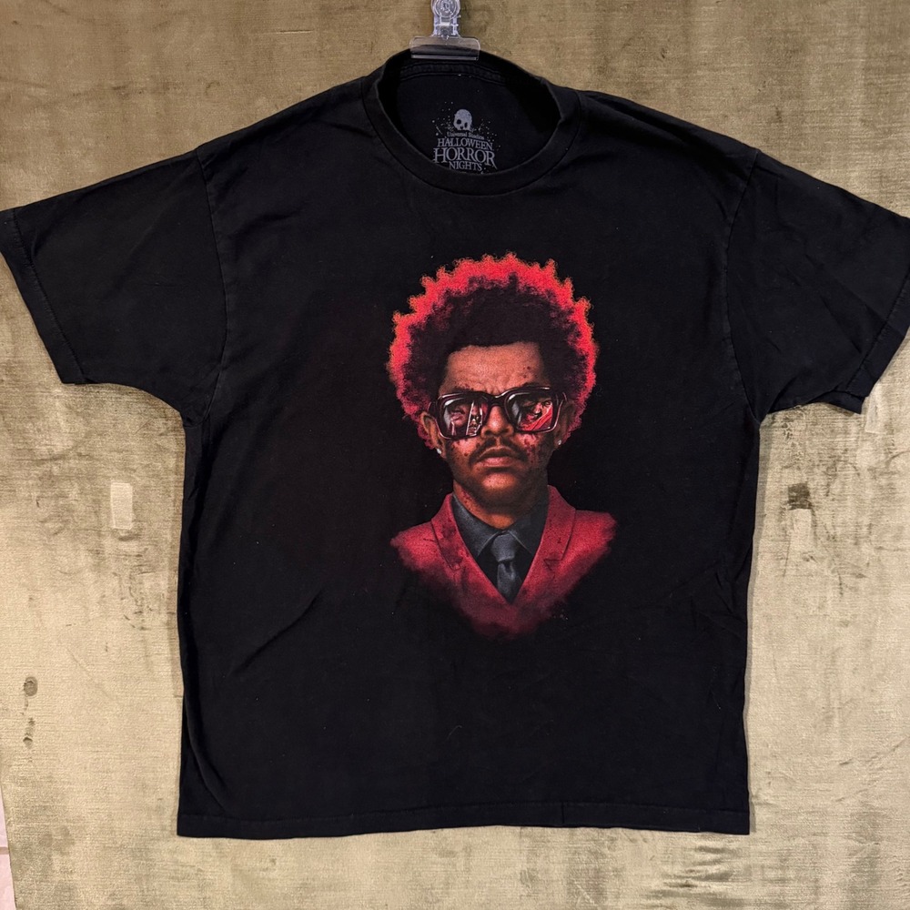 The Weeknd Halloween Horror Nights 2022 After Hours Nightmare Shirt XL Black